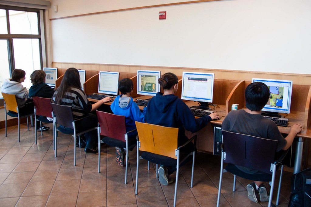 Internet Cafe Computers.