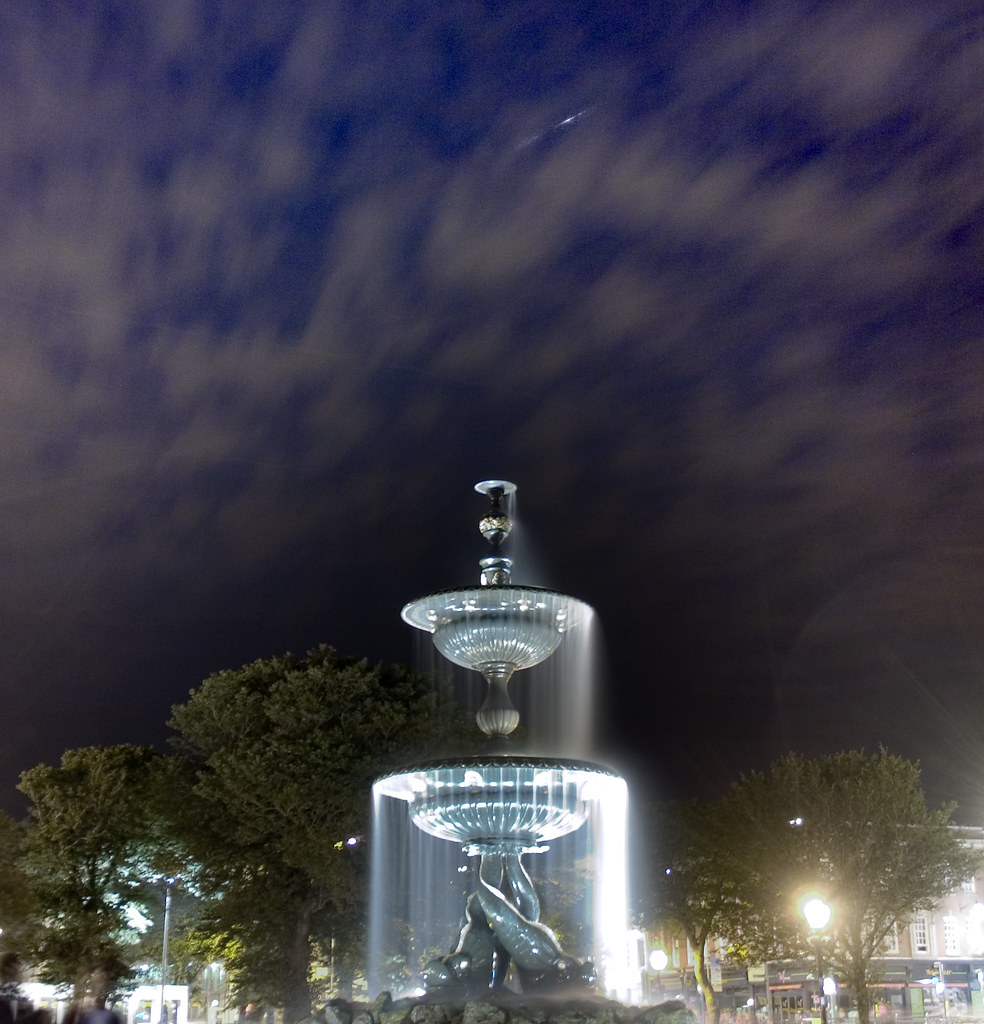 Iridium Flare over Victoria Fountain, Old Steine