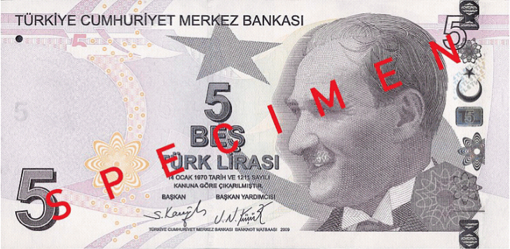 9. Emisyon Türk banknotları